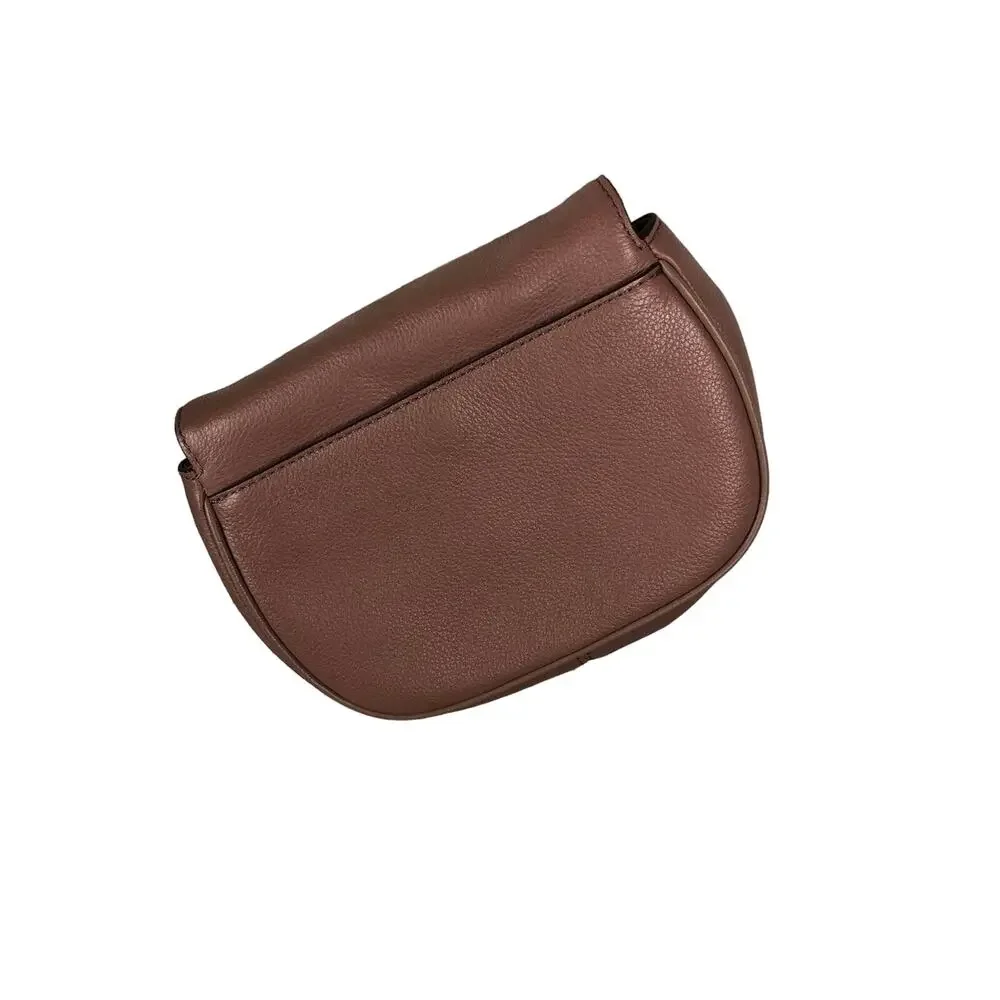 Michael Kors Crossbody brown with gold chain handle